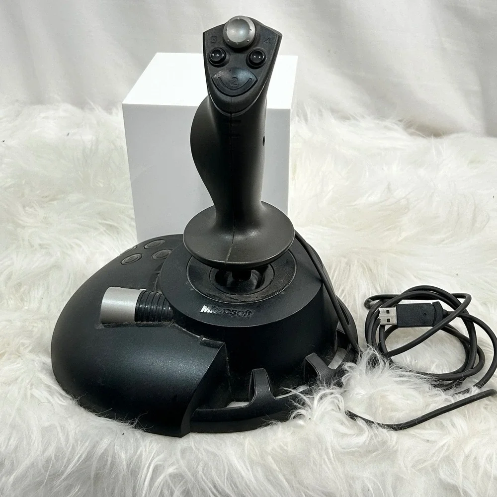 Microsoft Sidewinder Precision 2 Joystick‎ USB Gaming Controller Black untested